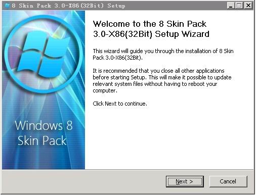 Win8主题：8 Skin Pack 3.0 32bit官方版